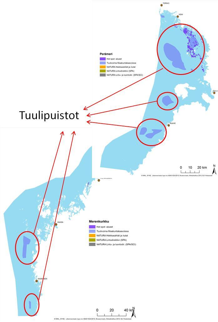 Muita potentiaalisia alueita