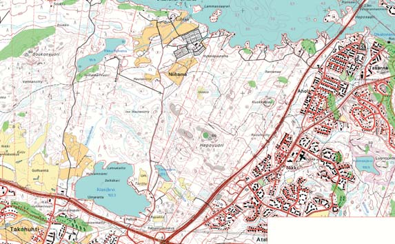 7.6.3 Vaikutukset maisemaan Ideasuunnitelman mukainen täyttömäen rakentaminen Hepovuoren alueelle muuttaa maisemaa selvästi, koska Hepovuoren huippu on suunniteltu korotettavaksi tasolle +190 m eli