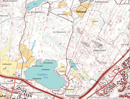 ISOSUO LEHTO / KORPINOTKELMA JA KALLIOKOT KORPI VARTTUNUTTA PUUSTOA AVOSUO JÄKÄLIKKÖ KALLIO NUORTA PUUSTOA LUONNONOLOILTAAN ARVOKKAAT KOHTEET AVOSUO 0 1km Kuva 7.28.