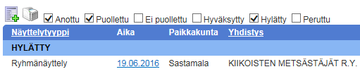 Kennelliitto voi hyväksyä näyttelyn ajankohdaksi minkä tahansa anomukselle kirjatun päivämääräehdotuksen.