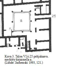 27 olevan voimakas hellenistinen vaikutus. 55 Tähän ryhmään kuuluu noin kymmenesosa Pompejin taloista, joissa on peristyyli, mikä sinänsä on kohtalaisen paljon. 56 Talot ovat kaiken kokoisia.