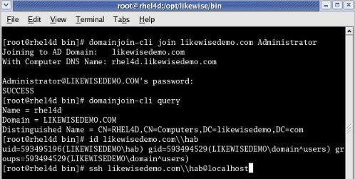 35 Kuvio 28. Likewise aktiivihakemiston salasanan vaihto Linuxilla [10.] 4.