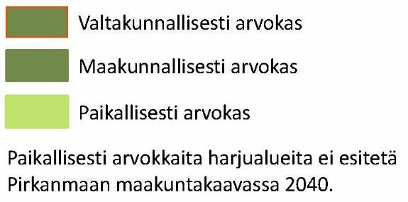 Arvokkaat harjualueet 8 kpl 34 kpl 89 kpl Pirkanmaan arvokkaiden