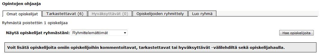 HUOM! Älä käytä Siirrä hyväksyttäväksi - painiketta! Se vain siirtää HOPSin toiselle, Hyväksyttävät -välilehdelle, jossa se pitää vielä erikseen käydä hyväksymässä.