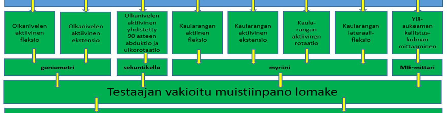 ) Tutkimuspaikalla tutkittava täytti uudestaan kutsukirjeen mukana olleen esitietolomakkeen (liite 1).