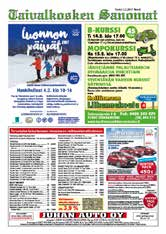 Taivalkosken Sanomat Torstai 2.2.2017 Nro 5 Sivu 5 LAINAN PÄIVÄ 8.2.2017 klo 17.