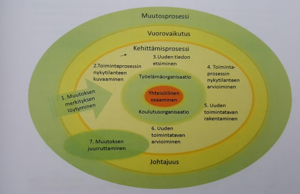 49 Kuvio 5: Kehittämisprosessin vaiheet (Ora-Hyytiäinen ym. 2012) Tässä opinnäytetyössä hiljainen tieto kerättiin osaston hoitajilta.