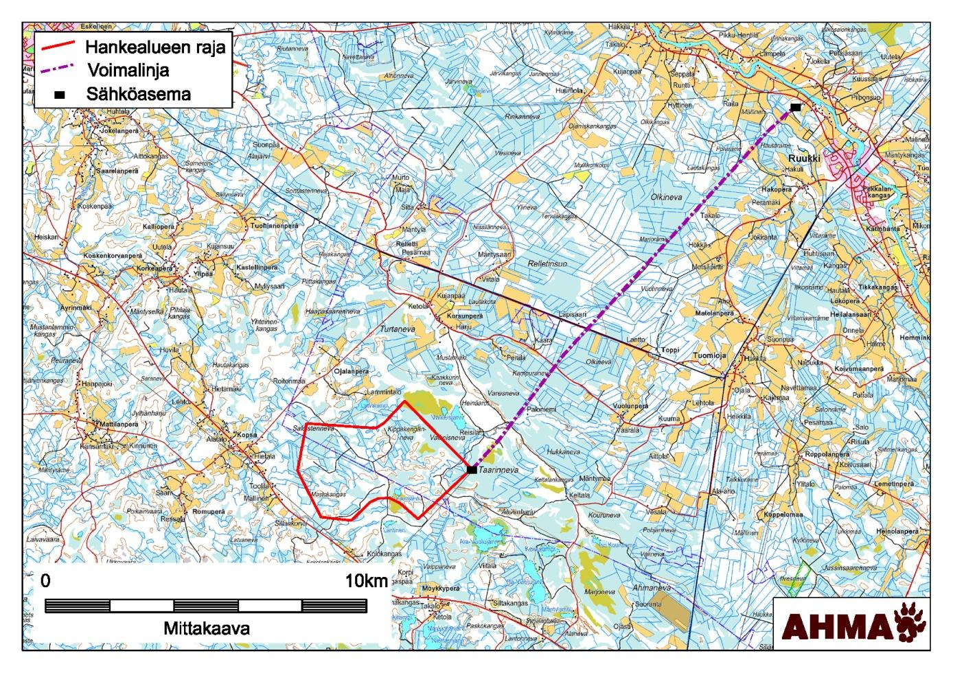 4.1.2 Sähkönsiirron reittivaihtoehdot 14 Sähkön siirtäminen tuulivoimapuistosta sähköverkkoon kuuluu YVA-menettelyyn. Sähkönsiirrolle esitetään yhtä vaihtoehtoa.