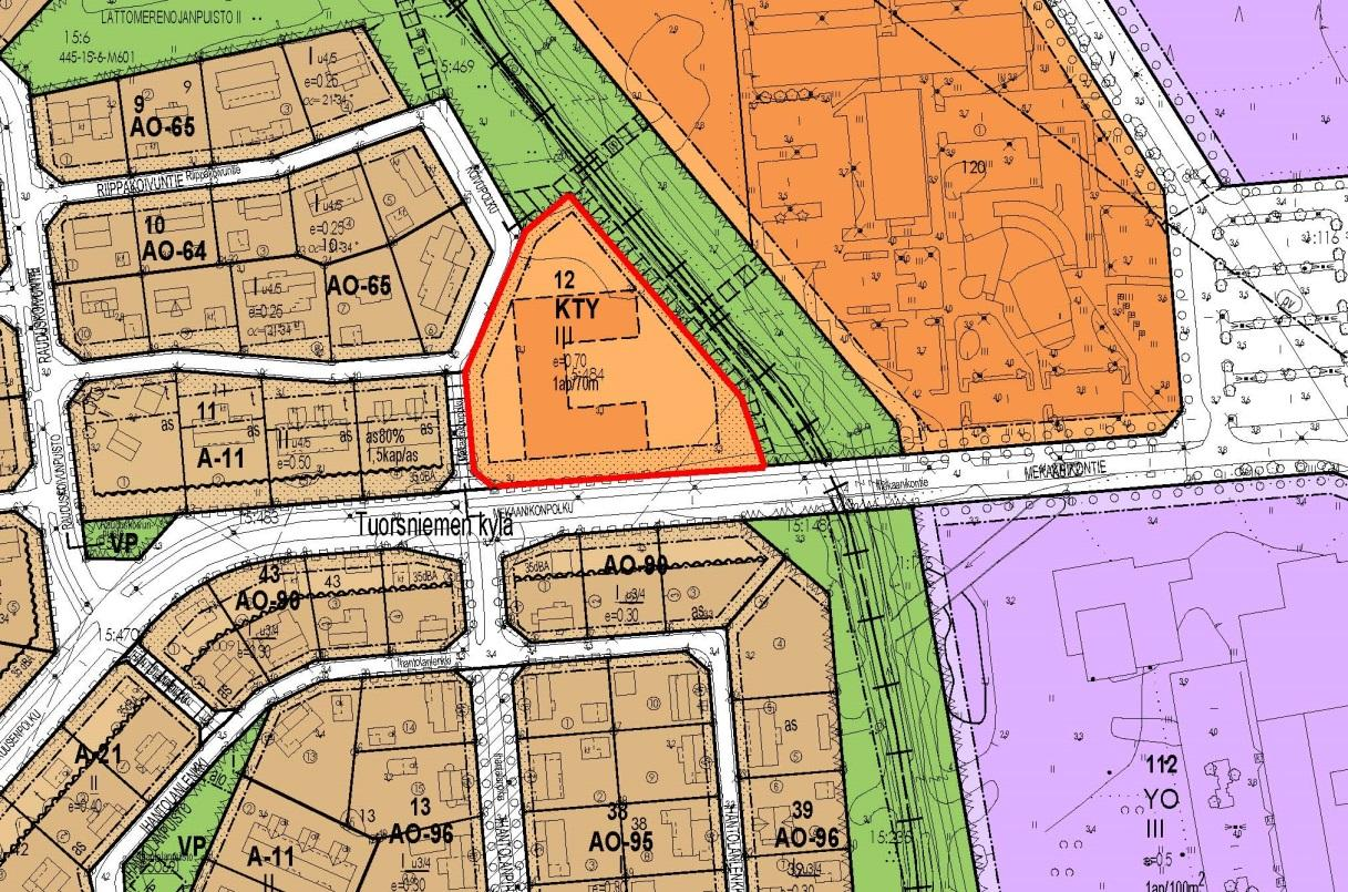 Asemakaava Suunnittelualueella ovat voimassa asemakaava 609 1359, jonka