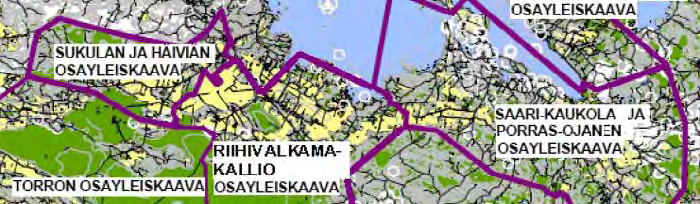 400 + 110 kv voimajohto Hikiä - Forssa 27 Forssan seudulle ollaan laatimassa Forssan, Jokioisten ja Tammelan osayleiskaavaa.