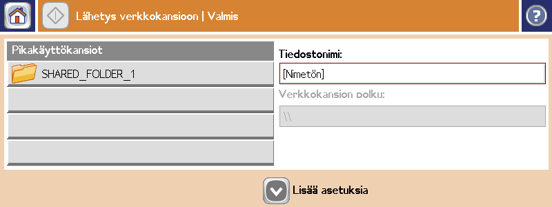 Valitse OK. Valitse Verkkokansio. Vaihe 5 Valitse kansio, johon haluat tallentaa asiakirjan.