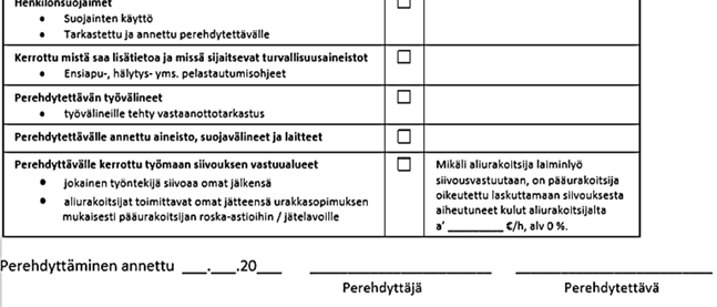 Kirjasin työntekijöiden nähtäville myös mittauksissa kertyviä huomautuksia virheiden uusimisen välttämiseksi.
