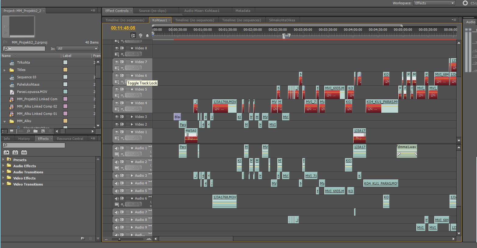 24 Adobe Premiere Prolla voi tehdä kaikki jälkituotannon työvaiheet aina leikkauksesta värimäärittelyyn ja äänitöihin.