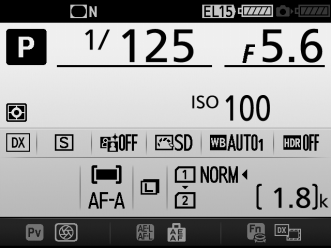 d12: Virtalähteiden järjestys G-painike A Mukautettujen asetusten valikko Valitse, käytetäänkö ensin kameran akkua vai akkuperän akkua, kun lisävarusteena saatava MB-D15-akkuperä on liitetty.