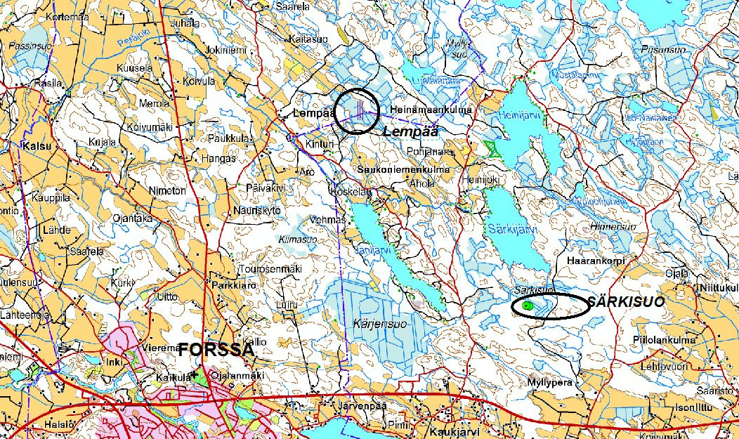 GTK /2016; Lempään kairaus, Forssa 6 1 JOHDANTO Lempään gabro sijaitsee Hämeen järviylängöllä, Forssan ja Tammelan kuntien rajalla, 8 km koilliseen Forssan keskustasta (kuva 1).