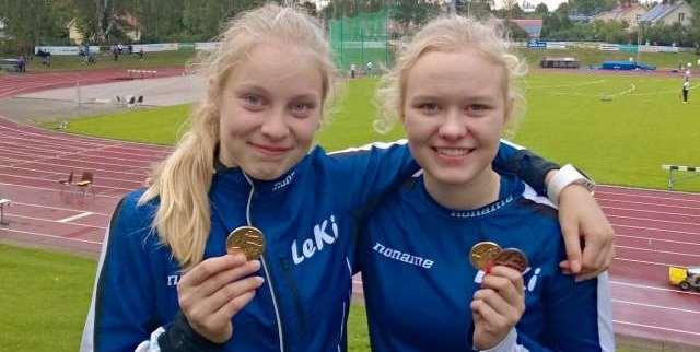 16-17 vuotiaiden SM-kisat Kajaani Eerika Reunanen (N17 400m 5.) Leevi Keronen (M16 3000m 4.) Aleksi Kivelä (M16 800m 5. ja 1500m 5.) Nea Karppinen (N16 100m aj 5. ja 400m aj 5.