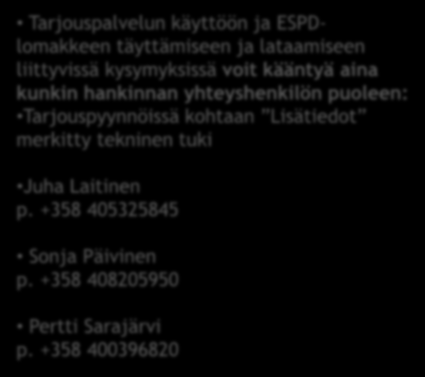 lataamiseen liittyvissä kysymyksissä