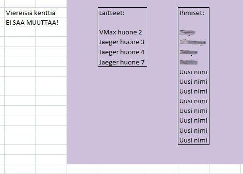 UUDEN KONTROLLIPUHALTAJAN LISÄÄMINEN EXCEL-POHJAAN Liite 11.