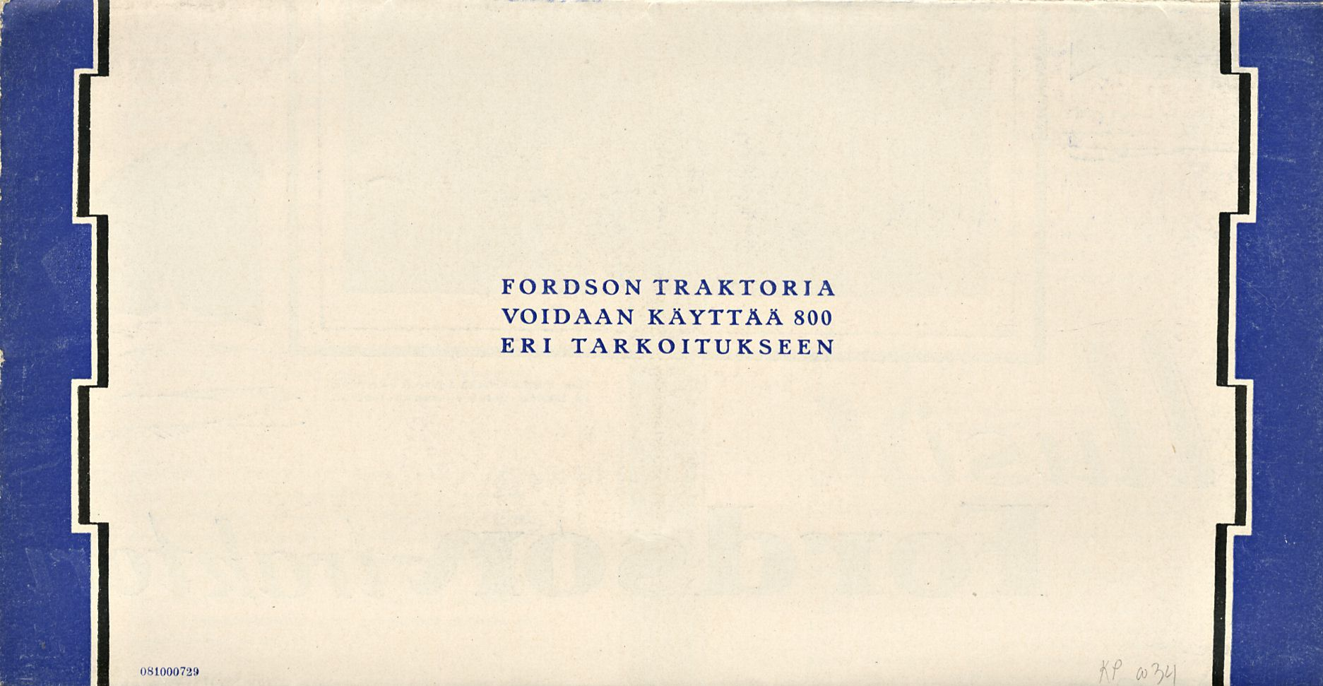 081000729 FORDSON TRAKTORIA