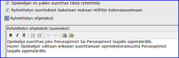 Klikkaa Lisää uusi ryhmittely.