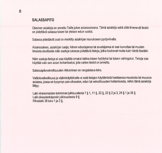 Lomake B
