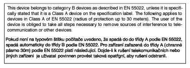 Regulatory Information Brancher l'équipement sur un autre circuit que celui utilisé par le récepteur. Demander l'aide du marchand ou d'un technicien chevronné en radio/télévision.