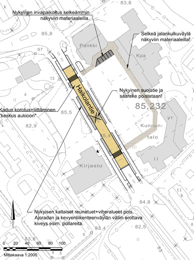 tulppasaareke (väistötila jo on) Salomäentien (mt 18233) liittymään tehdään väistötila, samalla linja-autopysäkkiä joudutaan siirtämään ja todennäköisesti vastapäinen yksityistien liittymä joudutaan