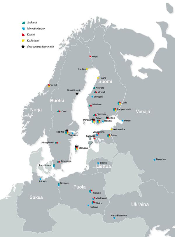 14 3 HANKKEEN KUVAUS 3.1 Hankkeesta vastaava Hankkeesta vastaava Nordkalk Oy Ab on suomalainen kaivosyhtiö. Yhtiön toimintaan kuuluvat kalkkikiven louhiminen sekä jatkojalostaminen mm.