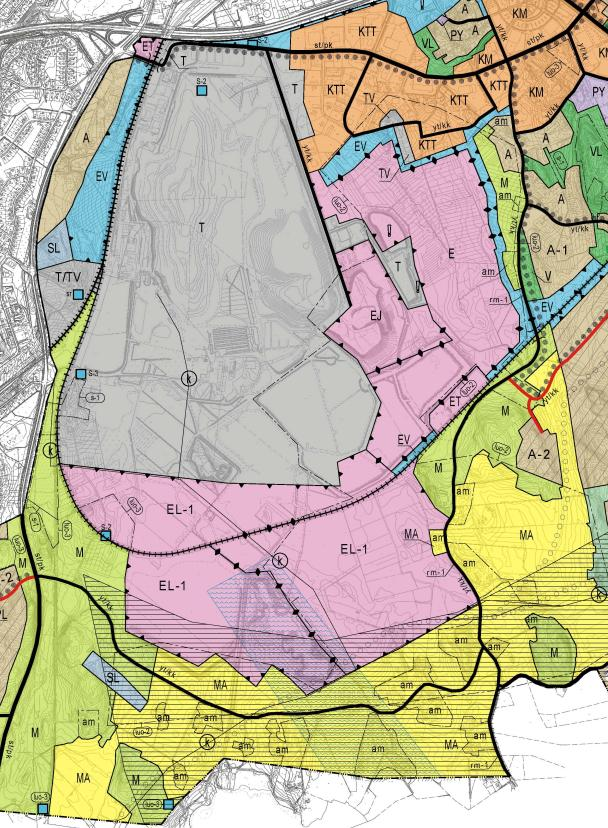 42 Alueelle ollaan laatimassa Lappeenrannan keskustaajaman eteläisten osien osayleiskaavaa (kuva 5.2-5).