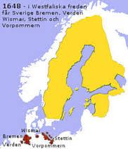 Westfalenin rauha ja Ruotsi Ruotsi sai Etu-Pommerin, jota siitä lähtien nimitettiin Ruotsin Pommeriksi, Wismarin ja Bremenin arkkihiippakunnan ja Verdenin hiippakunnan perinnöllisiksi läänityksikseen