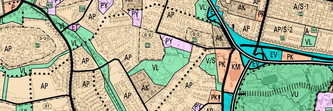 Yleiskaava Kantakaupungin yleiskaavassa 2025 (KV 10.12.