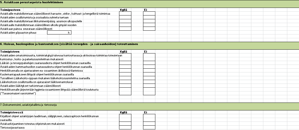 Sisäinen valvonta hoiva- ja palveluasumisessa ja