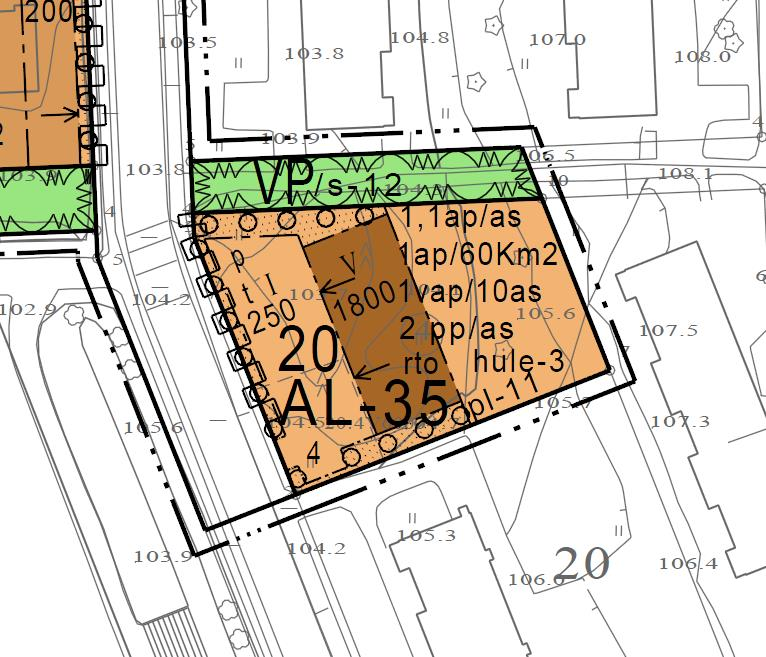 Yhteensä tontin rakennusoikeus on 2 050 k-m².