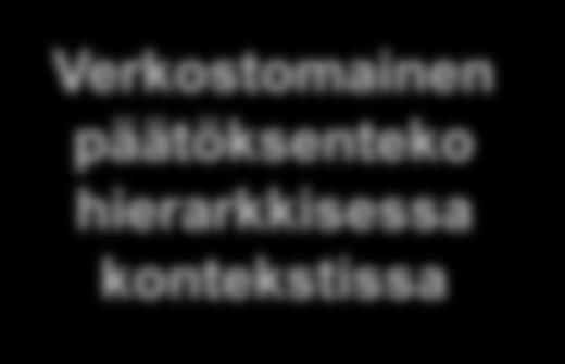 Miten ne, jotka eivät ole olleet mukana verkostossa?