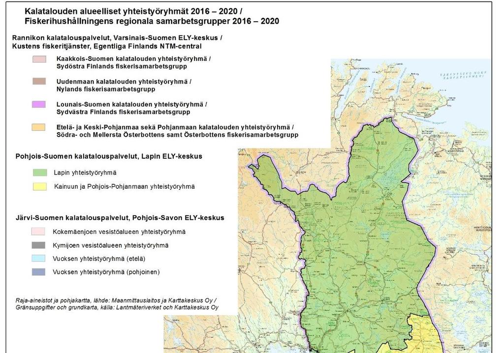 Suomessa on 10 yhteistyöryhmää Kaikki yhteistyöryhmät ovat tehneet