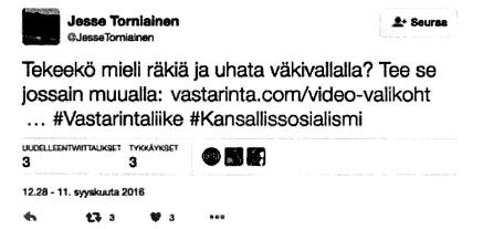 Mies kuoli tilanteessa saamansa aivovamman seurauksena. Torniainen tuomittiin törkeästä pahoinpitelystä kahdeksi vuodeksi vankilaan.