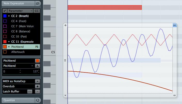 useiden instrumenttien, jopa orkesterisovitusten kanssa. Se on liitetty VST 3.