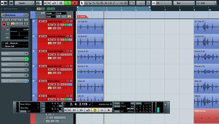 ) 10.1.1 Äänitys (Recording) Cubase 6 -äänitysosio (Kuva 75.