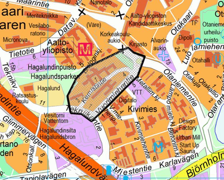 Kaupunkisuunnittelulautakunta 31.08.2016 Sivu 5 / 5 koko Otaniemen. Kulkuyhteydet joukkoliikenteen pysäkeiltä ja pysäköintipaikoilta suunnitellaan selkeiksi. Pysäköintiohjetta tarkennetaan. 1.