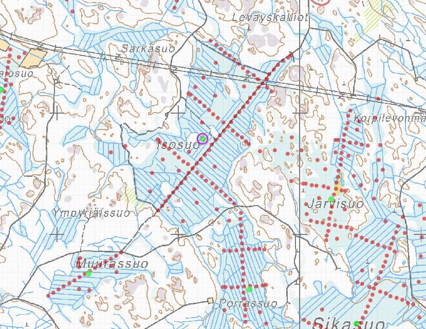 Säkylä (Köyliö), Isosuo (31130) GTK:n turvevarojen tilinpitoaineisto: Pinta-ala: 109 ha, yli 150 cm p-ala 54 ha Suon kokonaisturvemäärä: 1.88 milj. suo-m3, turvekerroksen keskipaksuus: 1.