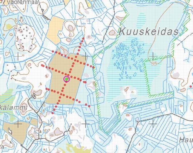 Honkajoki, Kuuskeidas (15657) GTK:n turvevarojen tilinpitoaineisto: Koko suon p-ala 80 ha, suon kokonaisturvemäärä: 1.67 milj. suo-m3 Turvekerroksen keskipaksuus: 2.