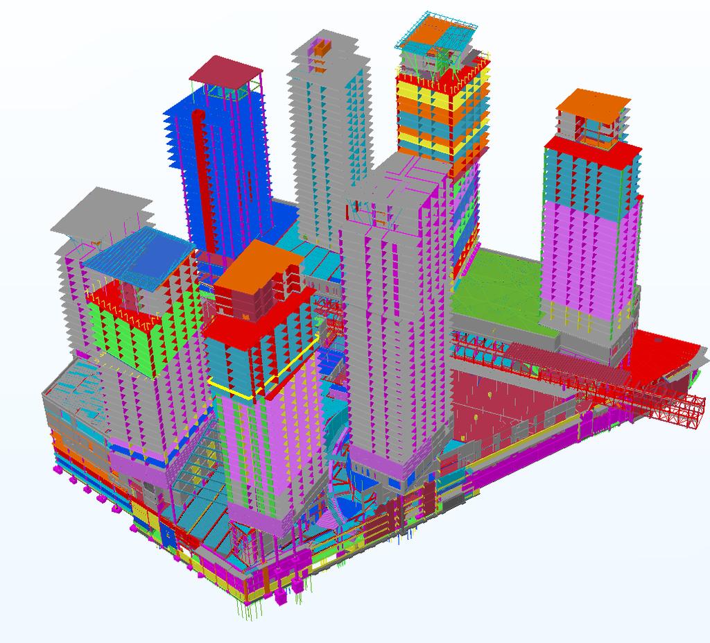 Näkymiä Tekla suunnittelumallista Talvi 2016