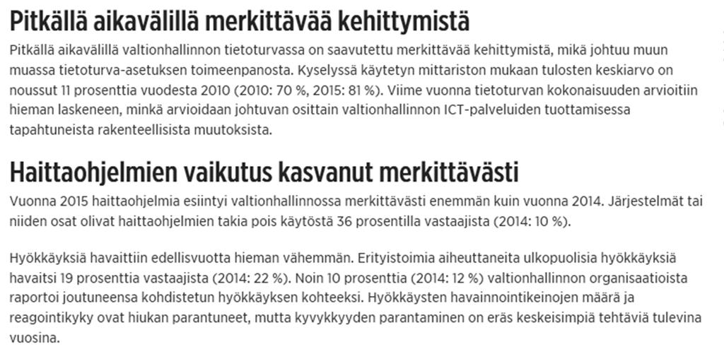 Toimintakertomus vuodelta 2015 VAHTI-kuntien alueseminaarit -