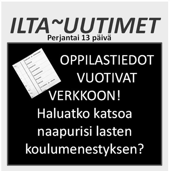 Häiriö on useimmiten ihan perinteinen palvelutuotantoon liittyvä tekninen ongelma onneksi harvemmin tieto- tai kyberturvallisuuteen liittyvä VAHTI-kuntien alueseminaarit - syksy 2016 53 ICT-palvelut