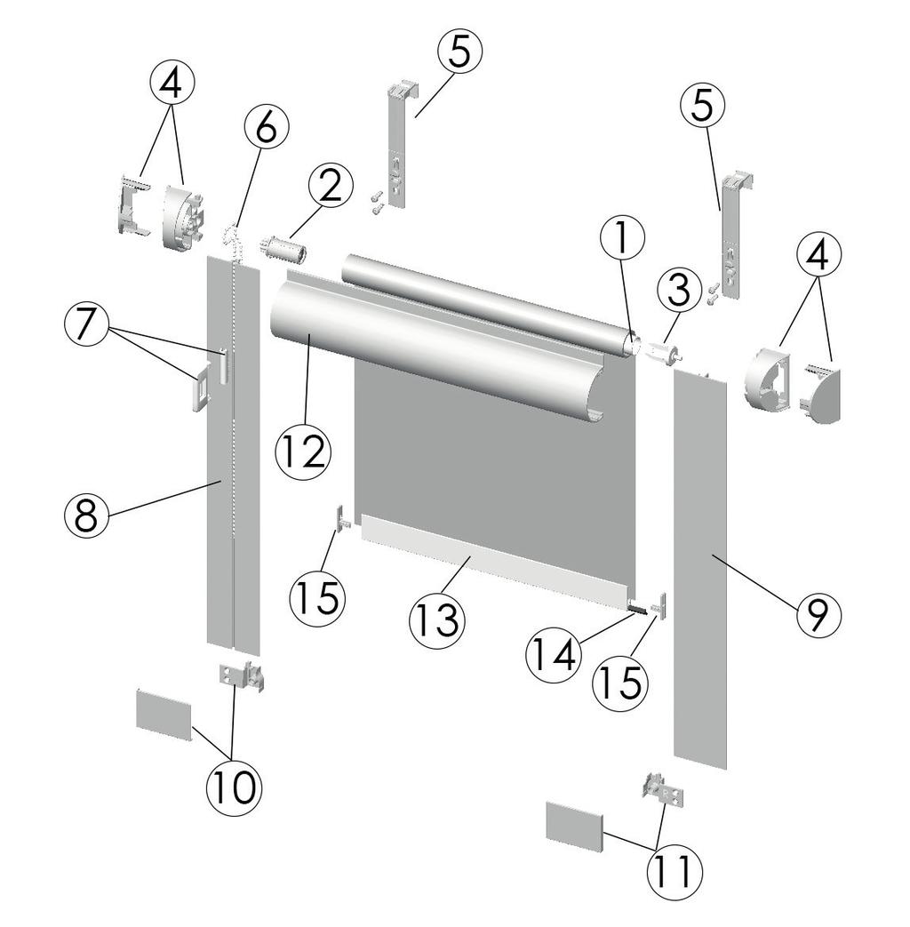 MINI HANDLE cassette type 420 Mini cassette roller blind with chain/minikasetti rullakaihdin ketjulla/ Minikassettenrollo mit Kette Available in plastic and aluminium.