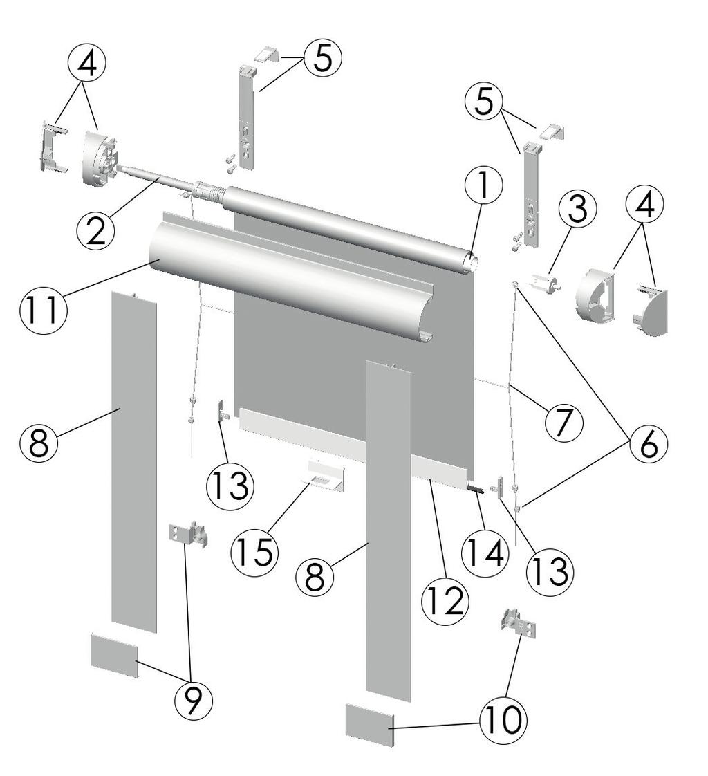 MINI SPRING cassette type 430 Mini cassette roller blind with spring mechanism/ Minikasetti rullakaihdin jousimekanismilla/ Minikassettenrollo mit Federmechanik Available in plastic and aluminium.