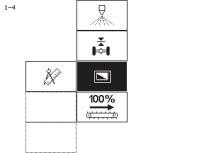 näyttää, että näytetty arvo Kontrastin asetus ja tallennus Mitä korkeampi palkki sitä voimakkaampi on näytön kontrasti. Aseta kontrasti kiertokytkimellä, ylemmän rivin symboli sammuu.