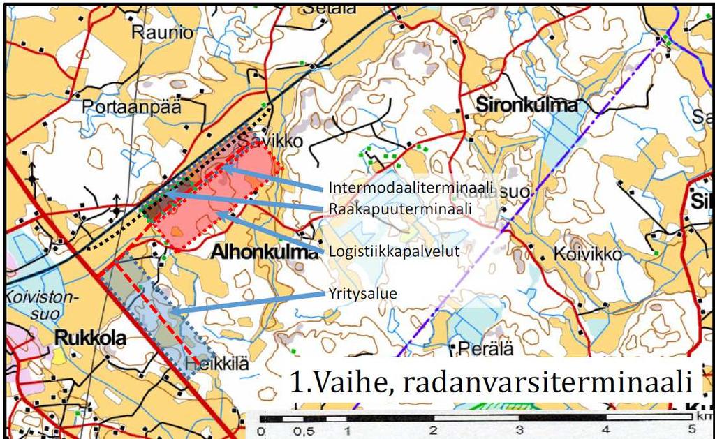 73 / 127 Arvioidut vaikutukset: Merkittävimmät lähiympäristön ympäristövaikutukset aiheutuvat liikenteestä ja toiminnan 24/7 -luonteesta. Alueesta syntyy taloudellisia ja -työllisyysvaikutuksia.