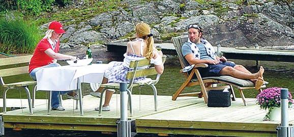 Pohja pysyy paremmin puhtaana ja ajo-ominaisuudet hyvänä, koska jetti on irti vedestä säilytyksen aikana. Jettilaituri soveltuu myös soutuveneille, kanooteille, jollille ja kumiveneille.