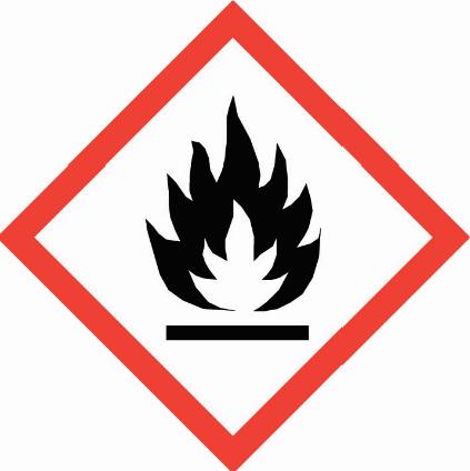 2.1.2 Luokitus direktiivin 67/548/ETY tai 1999/45/EY mukaisesti Vaarasymbolit: R10 R-lausekkeet 2.2 Merkinnät 2.2.1 Merkintä asetuksen (EY) N:o 1272/2008 [CLP] mukaisesti Huomiosana Vaara Vaaralausekkeet H226 Syttyvä neste ja höyry.